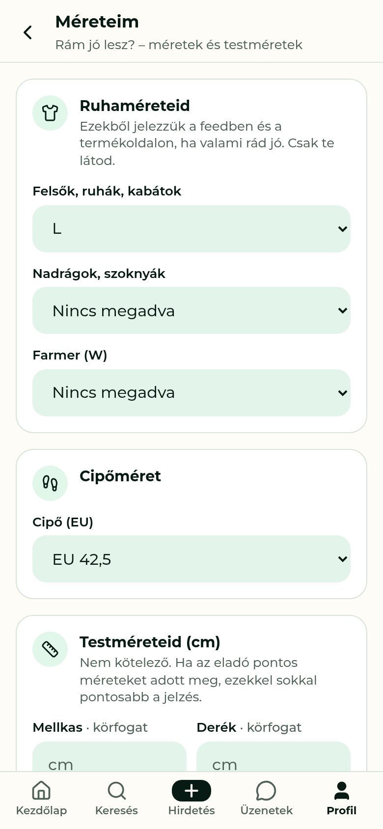 Twoje rozmiary, tylko dla ciebie.