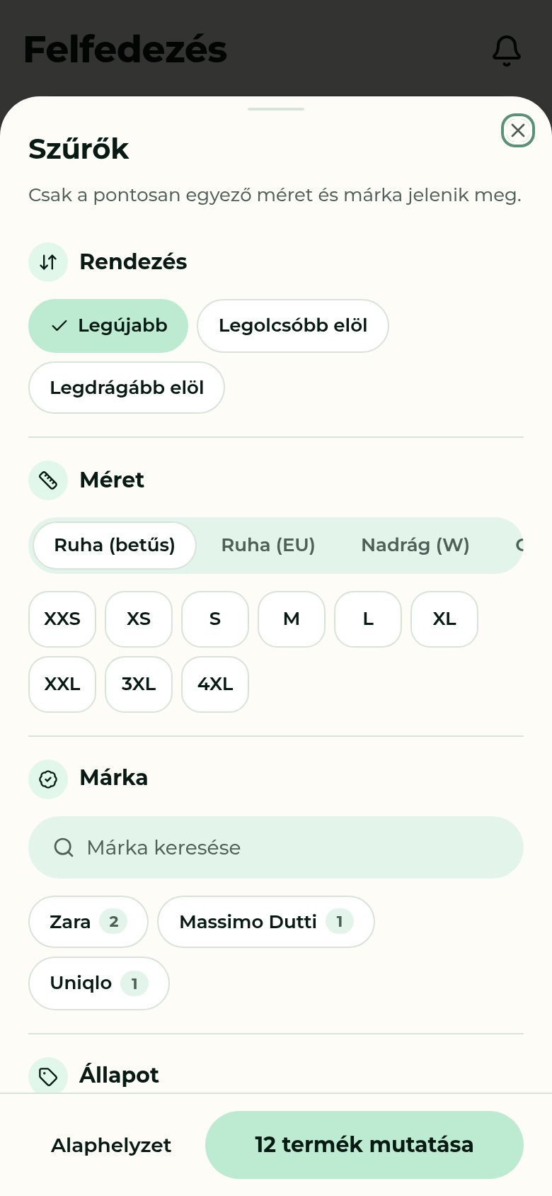 Filtre vo vyhľadávaní Reselly